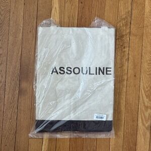 Assouline Ultimate Large Brown Canvas Tote Shopper/Book Bag 25"x 8"x 14 - New!